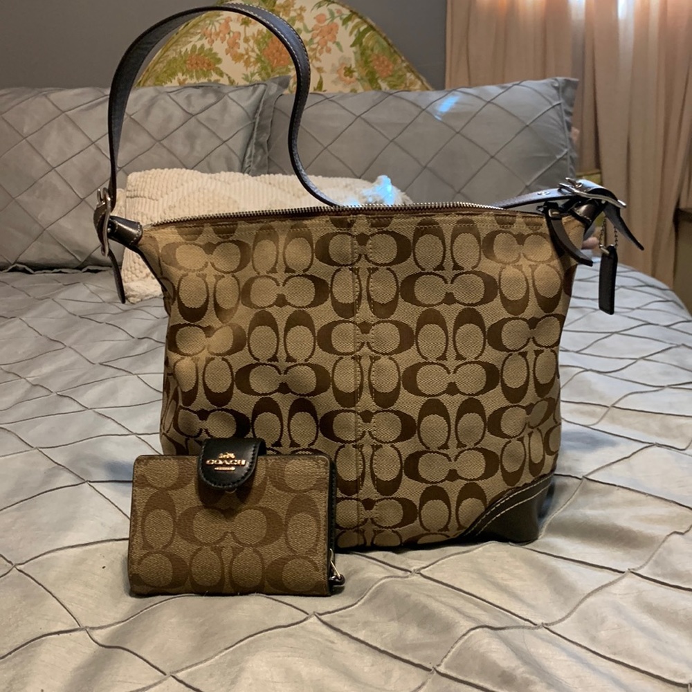 Coach bag and wallet